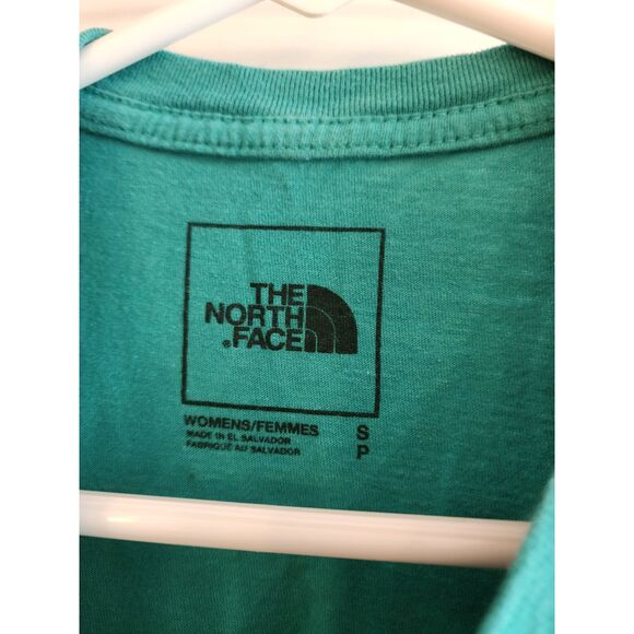 2 North Face Half Dome Tees T-Shirt bundle Blue Green Cotton Small - Picture 5 of 11